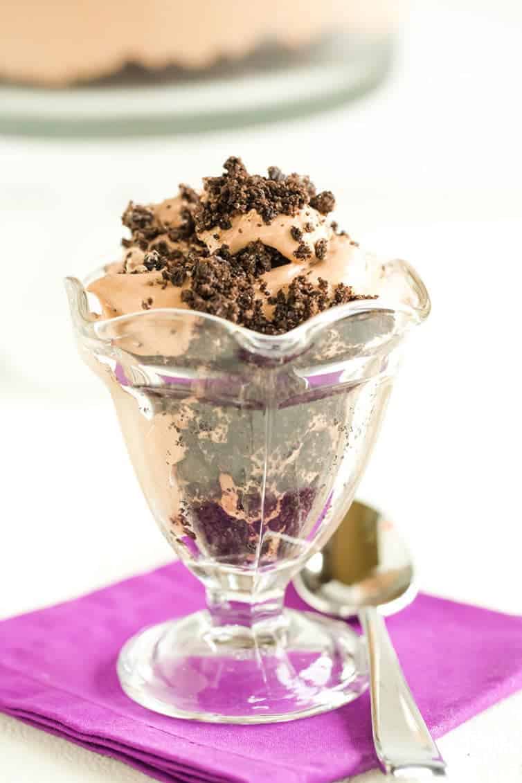 Dirt Dessert - The classic dessert layered in a parfait dish.