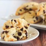 Chocolate Chip Scones - wonderfully tender and perfect alongside a cup of coffee for breakfast or dessert! | https://apex-male.info/chocolatey-morning-goodness/