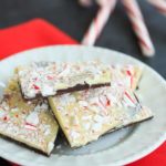 This classic peppermint bark has layers of dark chocolate, white chocolate and crushed candy canes. | browneyedbaker.com