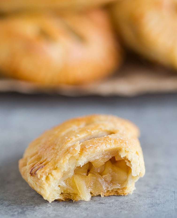 Apple Hand Pie with a BIG bite taken out!