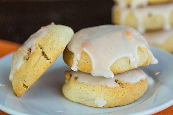Italian Walnut Pillow Cookies - Little iced nut roll cookies that my grandma made every Thanksgiving! | browneyedbaker.com