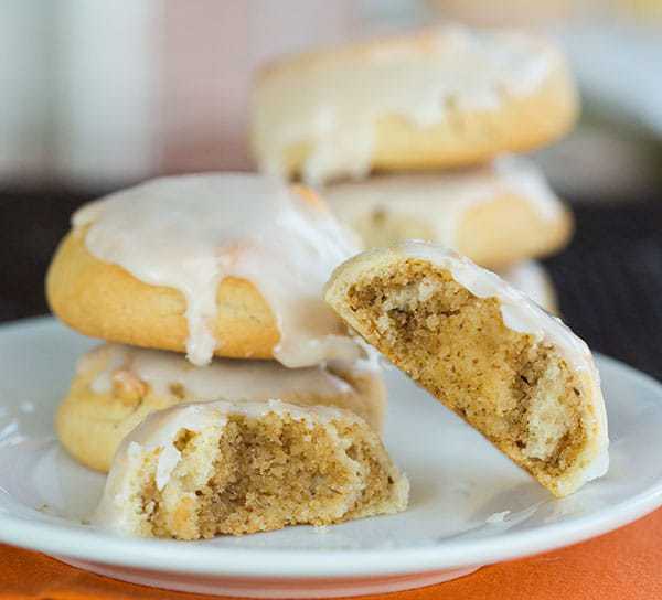 Italian Walnut Pillow Cookies - Little iced nut roll cookies that my grandma made every Thanksgiving! | browneyedbaker.com