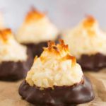 Coconut Macaroons - These chocolate-dipped coconut macaroons are so easy to make and always a crowd favorite!