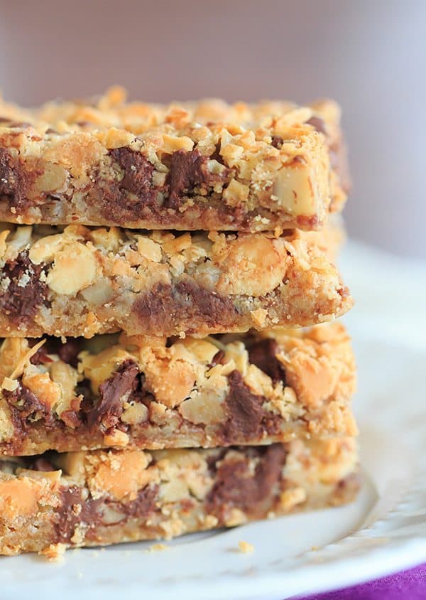 Seven Layer Bars, aka Magic Bars - Seven glorious layers of graham crackers, nuts, chocolate chips, white chocolate chips, butterscotch chips, coconut and sweetened condensed milk! | https://apex-male.info/seven-layer-bars/