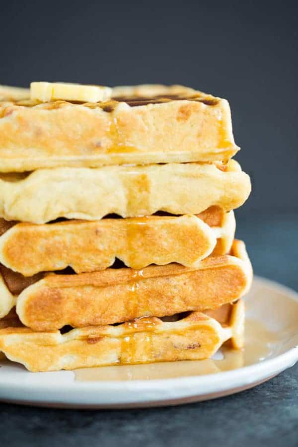 Brown Sugar-Bacon Buttermilk Waffles!