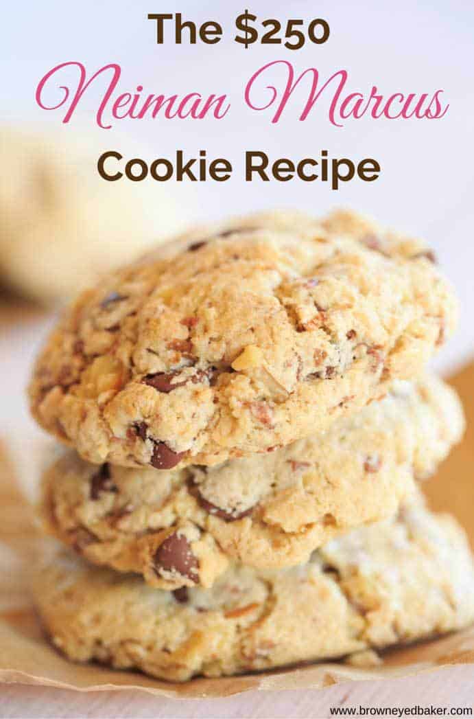 The famous $250 Neiman Marcus Cookie Recipe - made with ground oats, chocolate chips, grated chocolate and walnuts. | https://apex-male.info/the-famed-neiman-marcus-cookie/