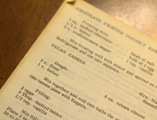 Typed pecan tassies recipe.