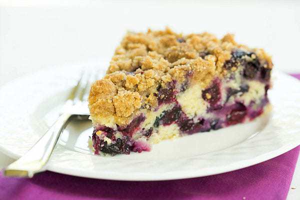 Top 10 List: Favorite Cake Recipes >> Blueberry Buckle | browneyedbaker.com