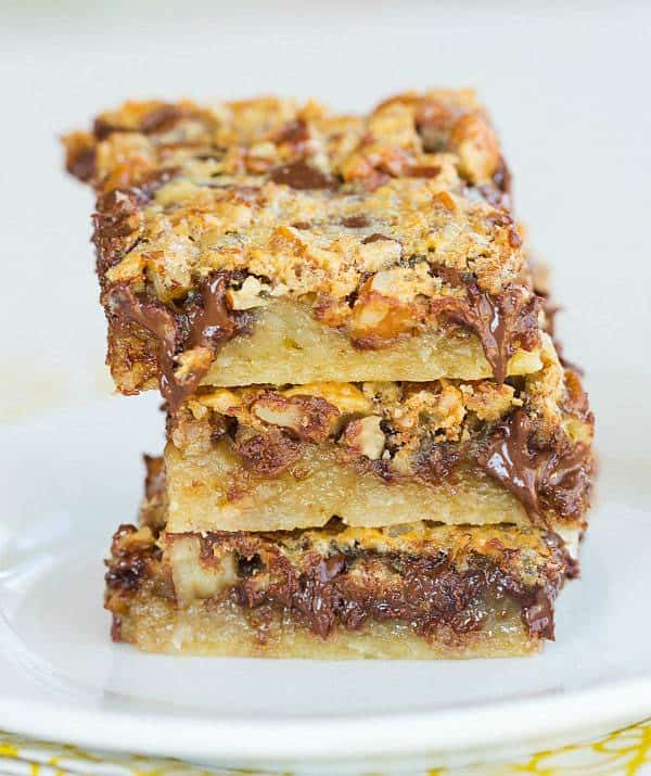 Top 10 Best Bar Recipes >> Chocolate Chip Pecan Pie Bars | browneyedbaker.com