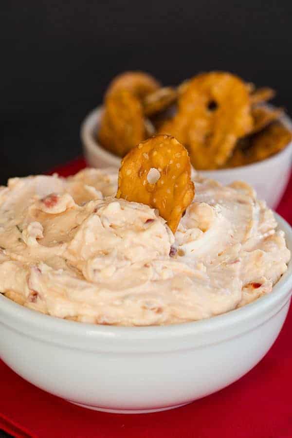 Zesty Two-Ingredient Cream Cheese Dip | browneyedbaker.com
