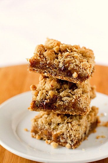 Oatmeal Carmelita Bars