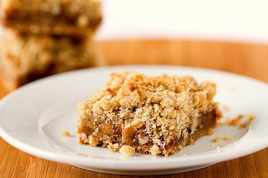 Oatmeal Carmelita Bars