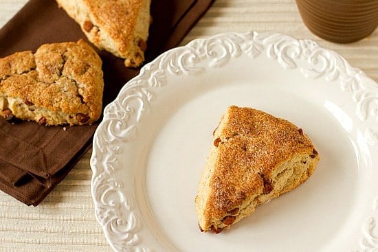 Cinnamon-Sugar Scones on www.browneyedbaker.com