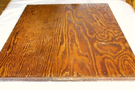 Getting ready to sand the board