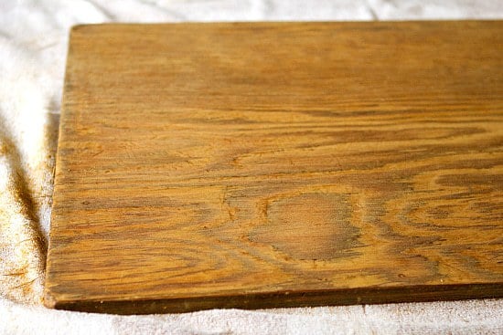 After the second stage of sanding