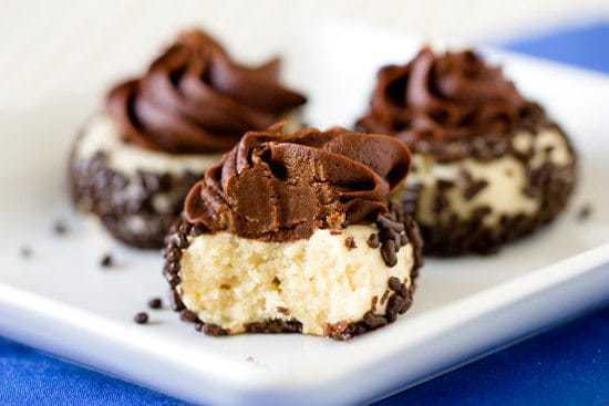 Chocolate Sprinkle Thumbprint Cookies