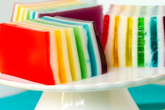 Rainbow Ribbon Jello - A gorgeous dessert and one of my grandma's signature recipes!