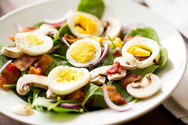 Warm Spinach-Bacon Salad