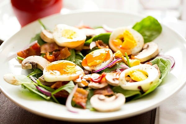 Warm Spinach-Bacon Salad