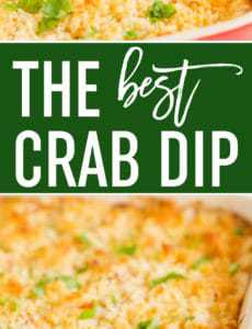 The BEST easy crab dip!