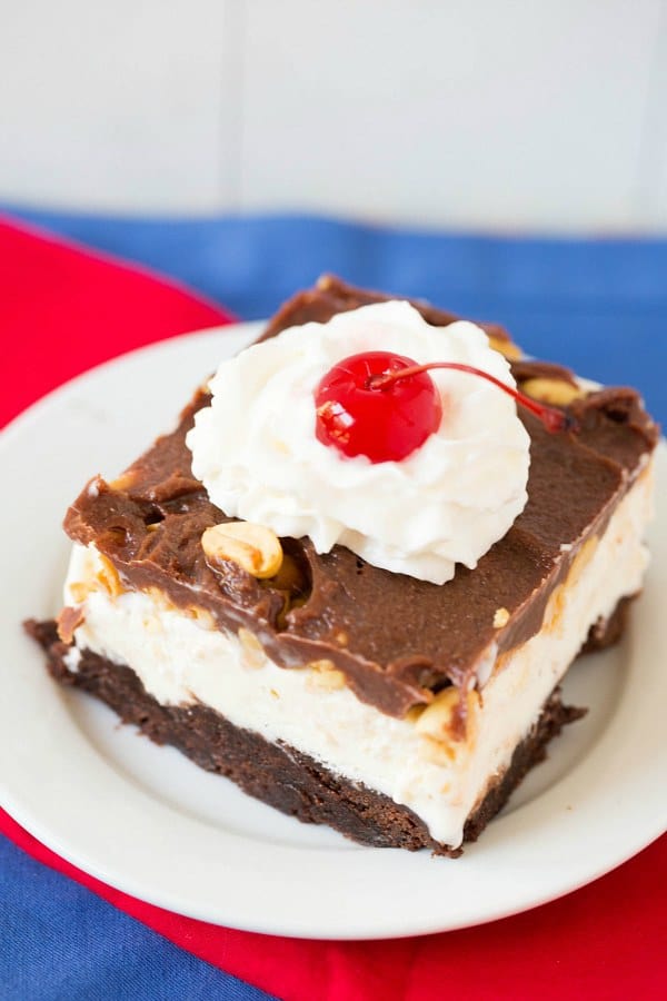 Frozen Brownie Sundae