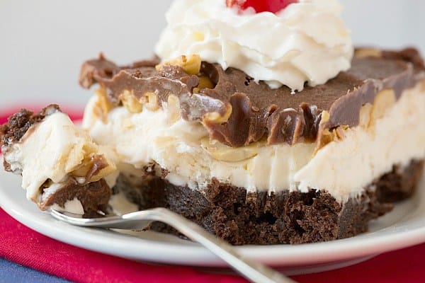 Frozen Brownie Sundae