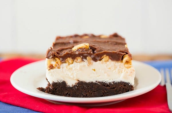 Frozen Brownie Sundae