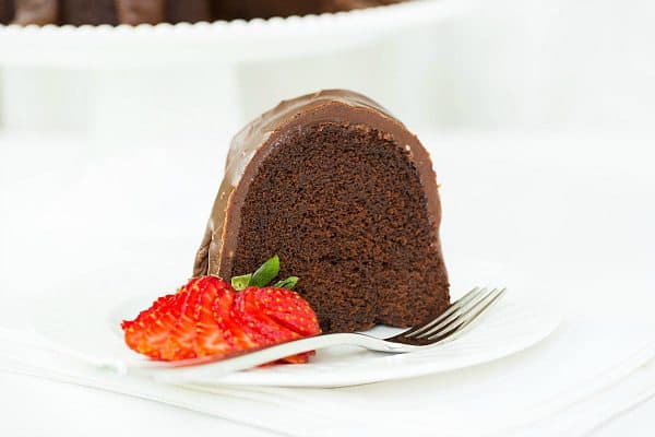 Chocolate Bundt Cake with Chocolate Fudge Icing