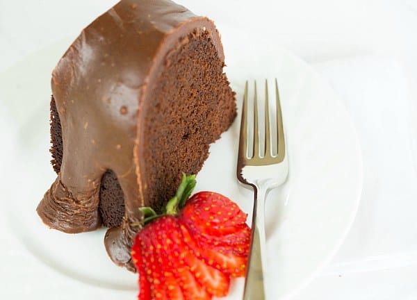 Chocolate Bundt Cake with Chocolate Fudge Icing