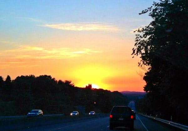 Pretty summer sunset