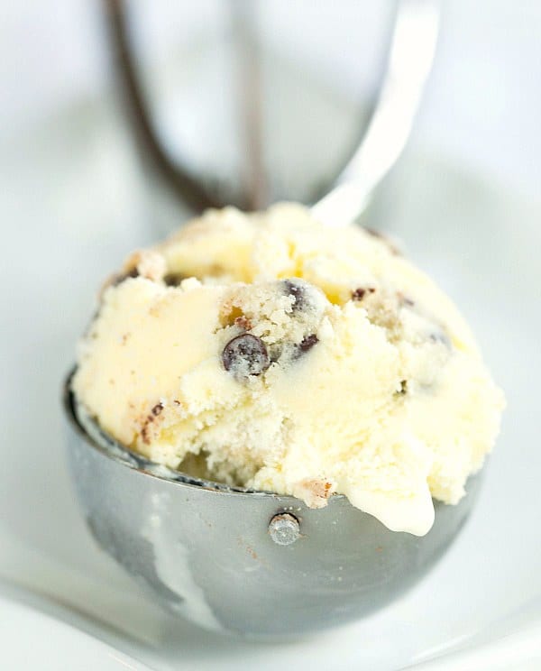 Chocolate Chip Cookie Dough Ice Cream by @browneyedbaker :: www.browneyedbaker.com