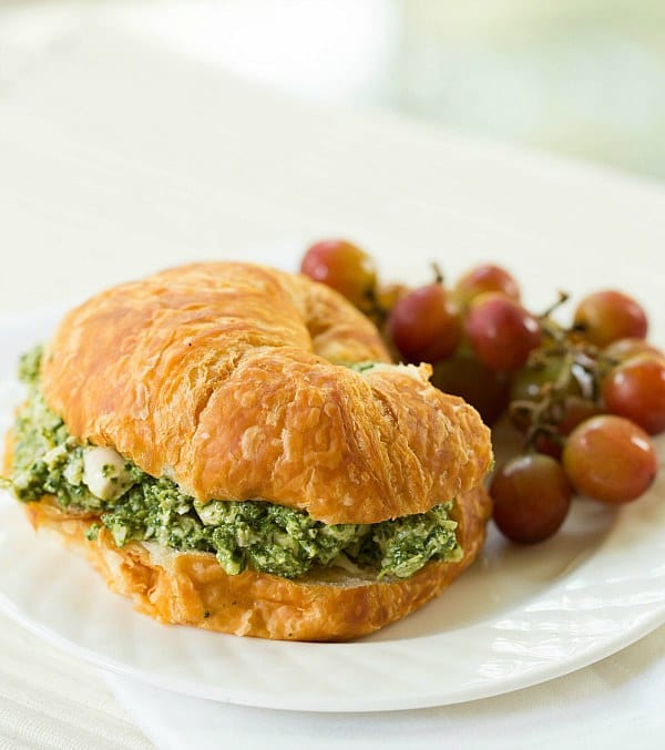 Pesto Chicken Salad by Brown Eyed Baker :: www.browneyedbaker.com