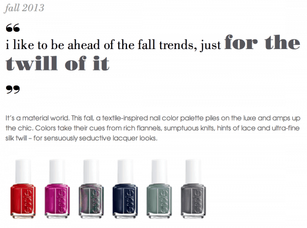 Essie Fall 2013