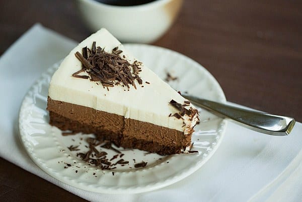 Triple Chocolate Mousse Cake by @browneyedbaker :: www.browneyedbaker.com