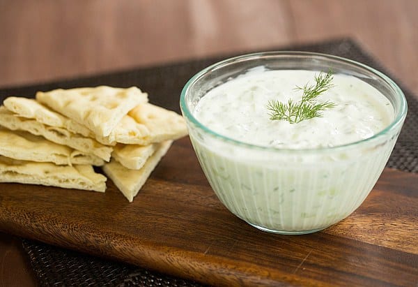 Tzatziki Sauce Recipe on @browneyedbaker :: www.browneyedbaker.com