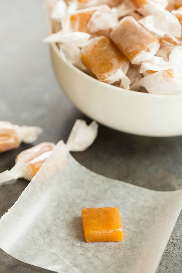Apple Cider Caramels by @browneyedbaker :: www.browneyedbaker.com