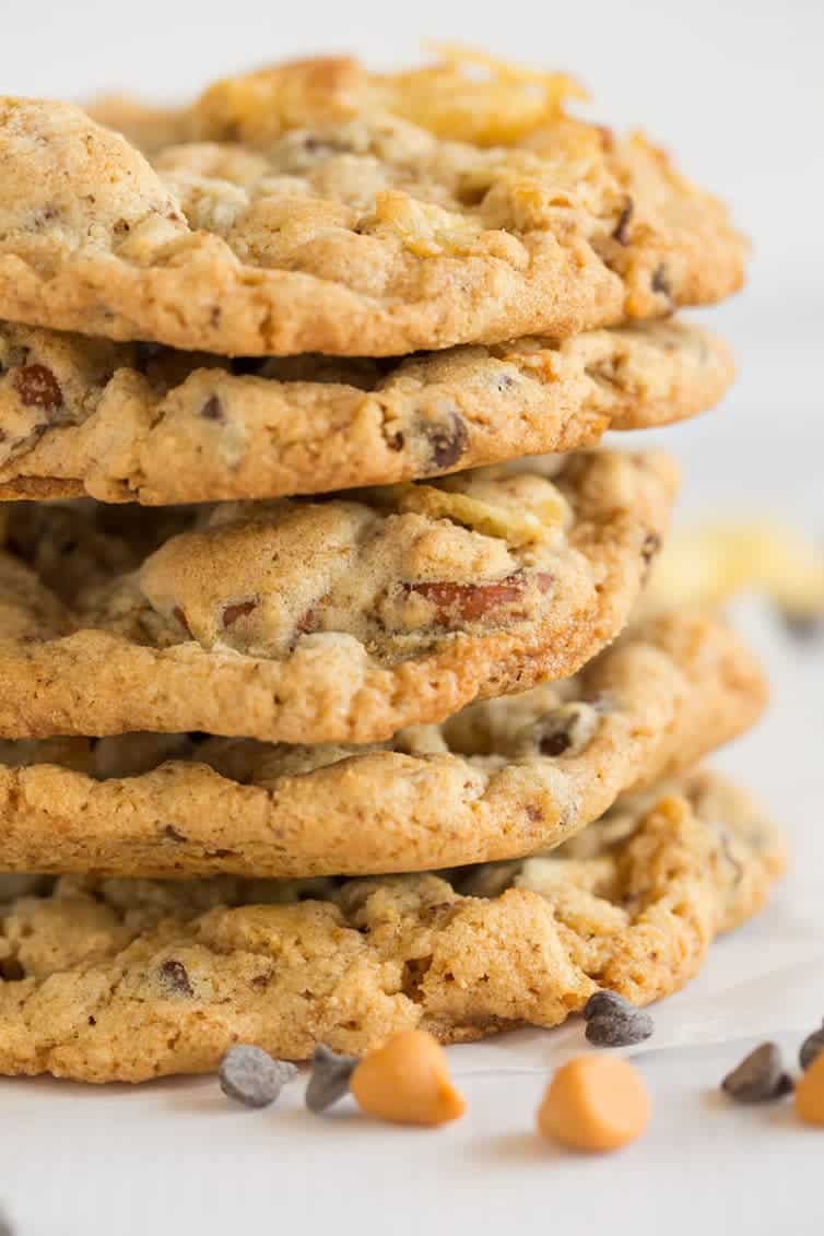 A stack of the famous compost cookies from Momofuku Milk Bar.