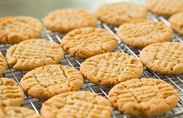 Honey-Peanut Butter Cookies by @browneyedbaker :: www.browneyedbaker.com
