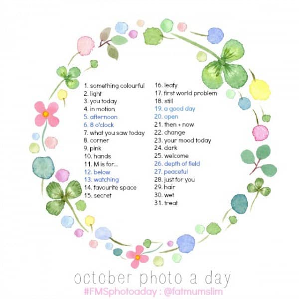 October Photo A Day from Fat Mum Slim