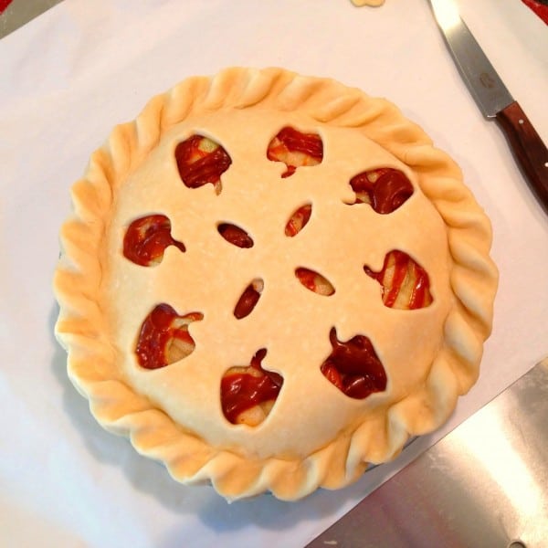 Salted Caramel Apple Pie in the works!