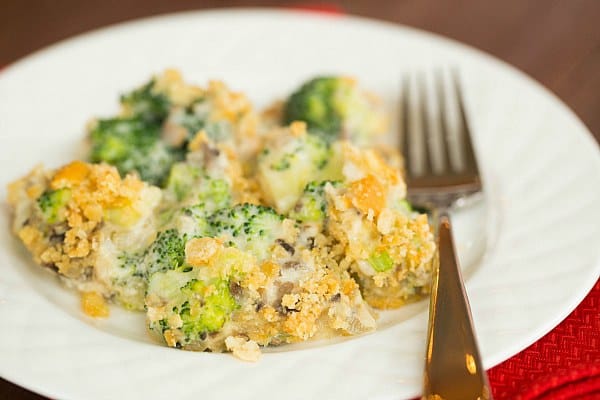 Broccoli Casserole (From Scratch!) on @browneyedbaker :: www.browneyedbaker.com