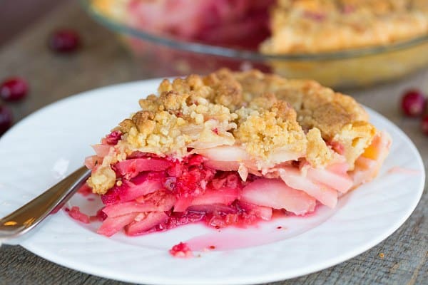 Cranberry-Ginger Pear Pie by @browneyedbaker :: www.browneyedbaker.com