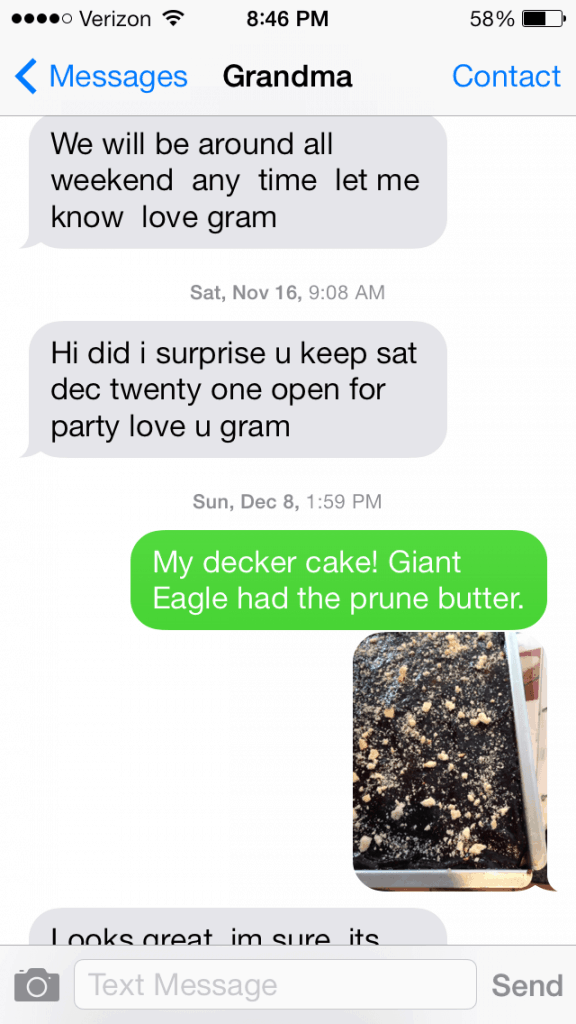 Texting with Grandma