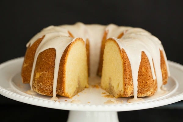 Eggnog Bundt Cake with Rum Icing by @browneyedbaker :: www.browneyedbaker.com