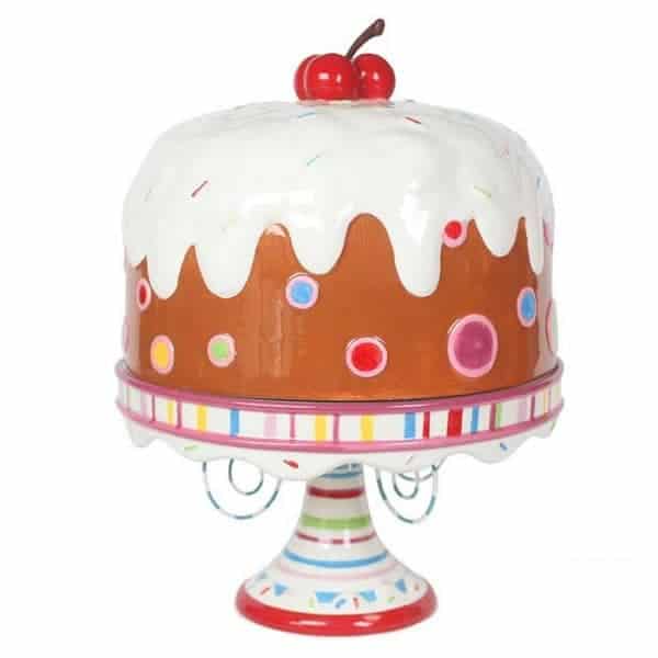 Glitterville Lots of Frosting! Covered Cake Plate