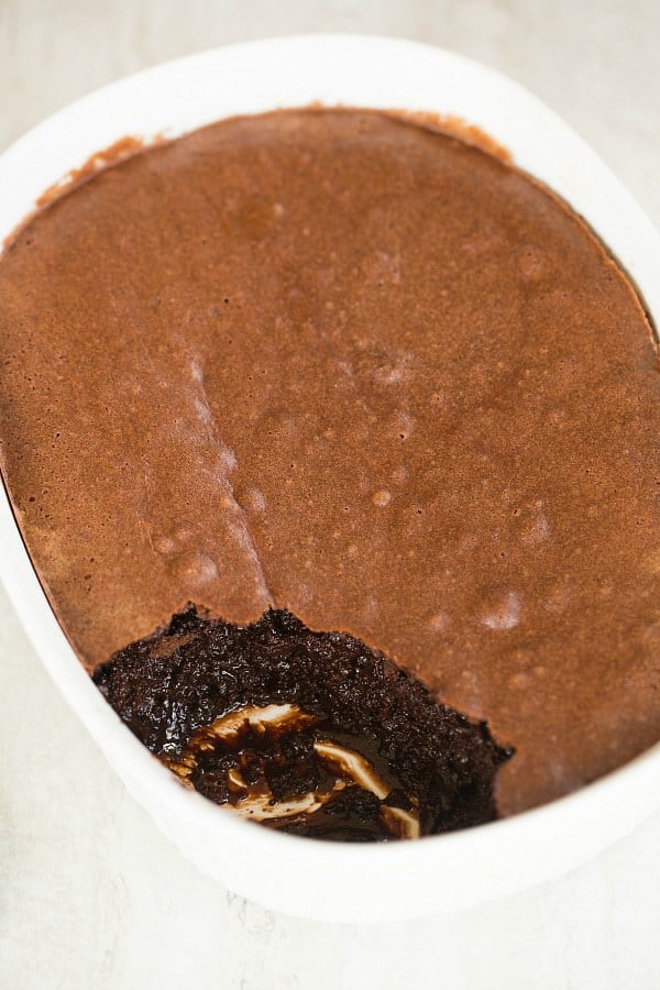 Brownie Pudding | browneyedbaker.com #recipe