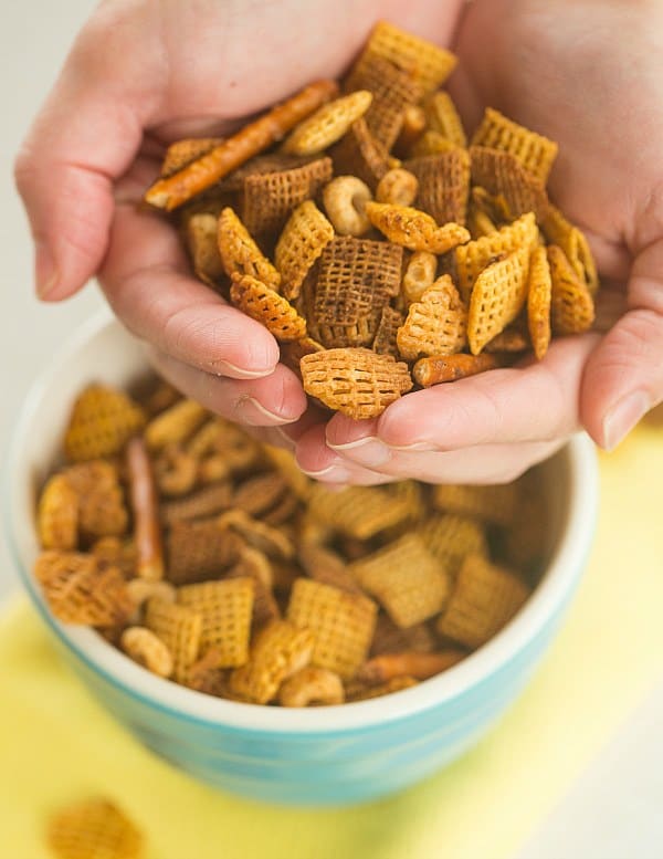 Homemade Chex Mix | browneyedbaker.com #recipe