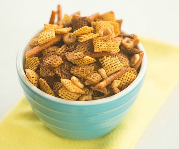 Homemade Chex Mix | browneyedbaker.com #recipe