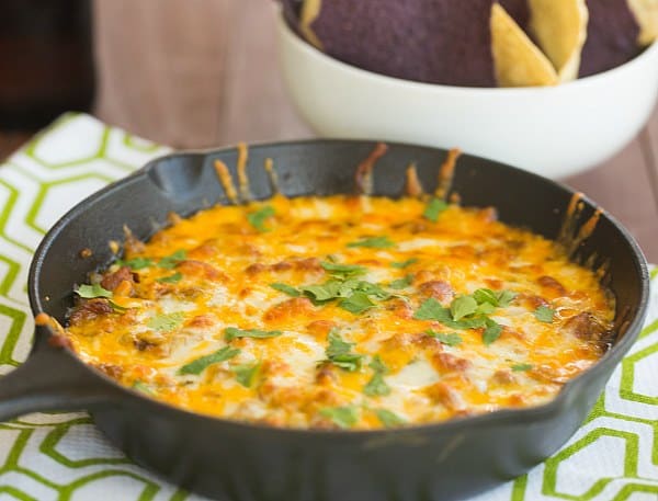 Queso Fundito | browneyedbaker.com #recipe #CincodeMayo