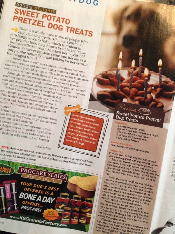 Einstein in Dog Fancy magazine